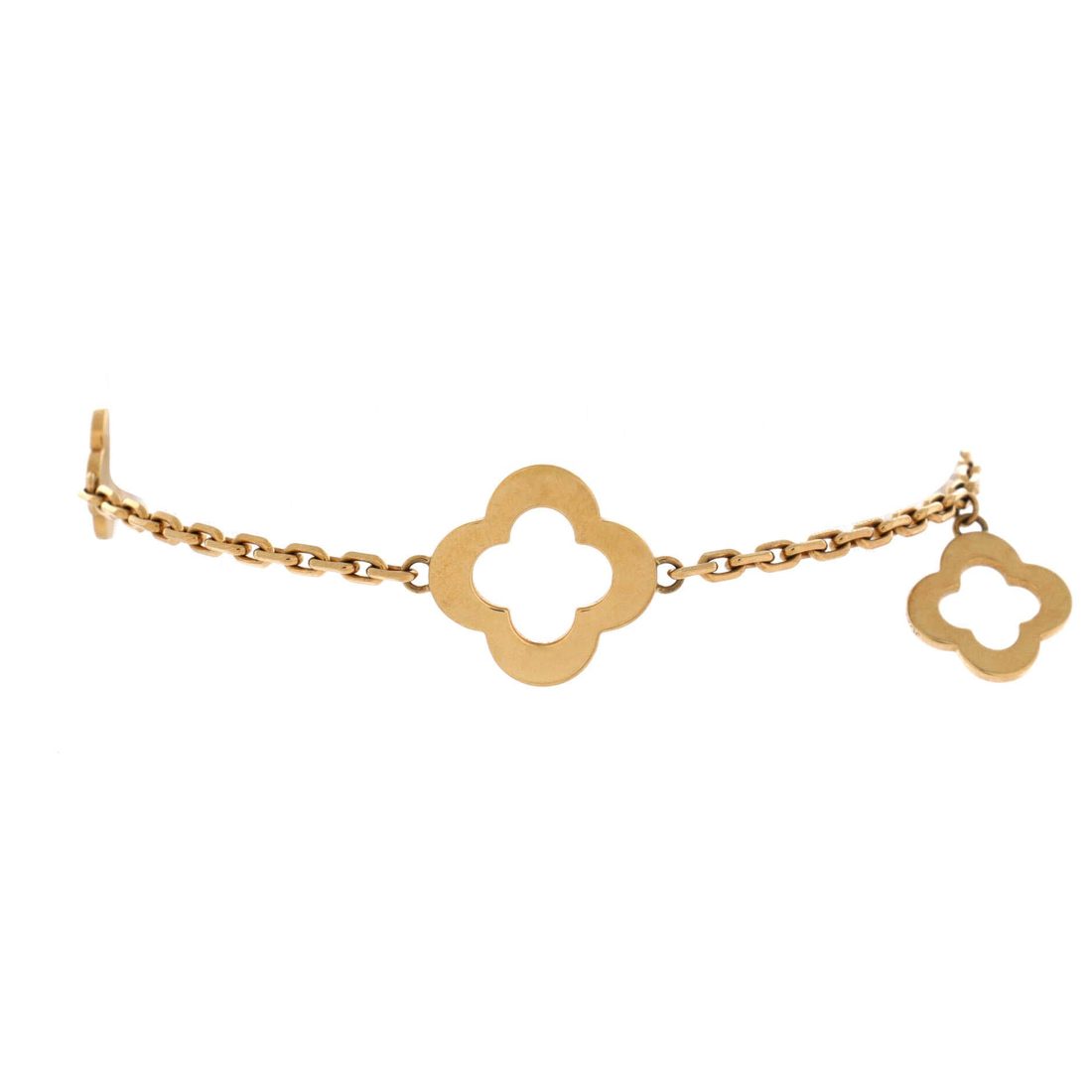 Van Cleef & Arpels Byzantine Alhambra 3 Motifs Bracelet 18K Yellow Gold 