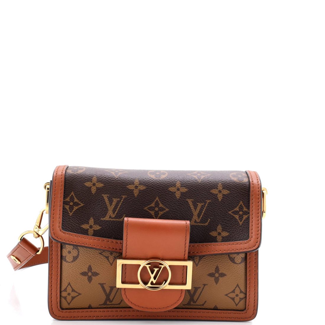 Louis Vuitton Dauphine Shoulder Bag Reverse Monogram Canvas Mini