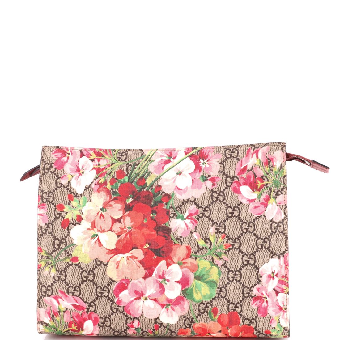 Gucci Toiletry Pouch Blooms Print GG Coated Canvas Large