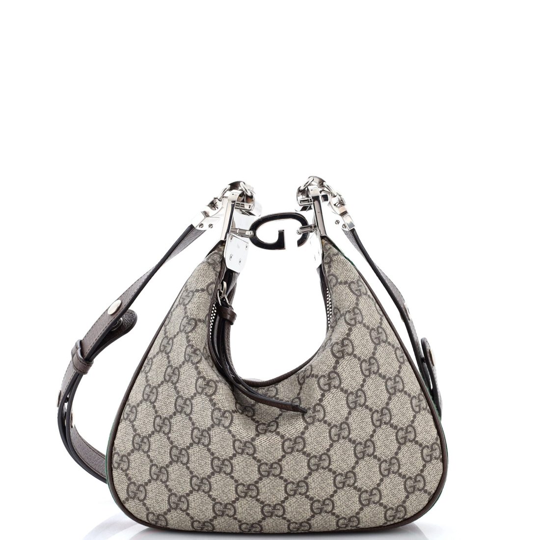 Gucci Attache Shoulder Bag GG Coated Canvas Small