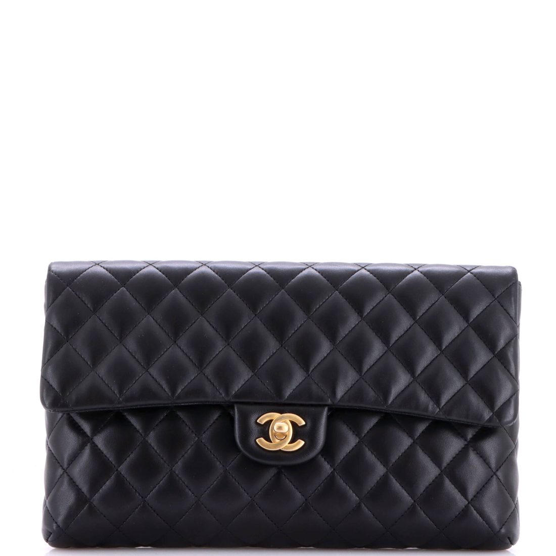 Chanel Classic Flap Clutch Quilted Lambskin 