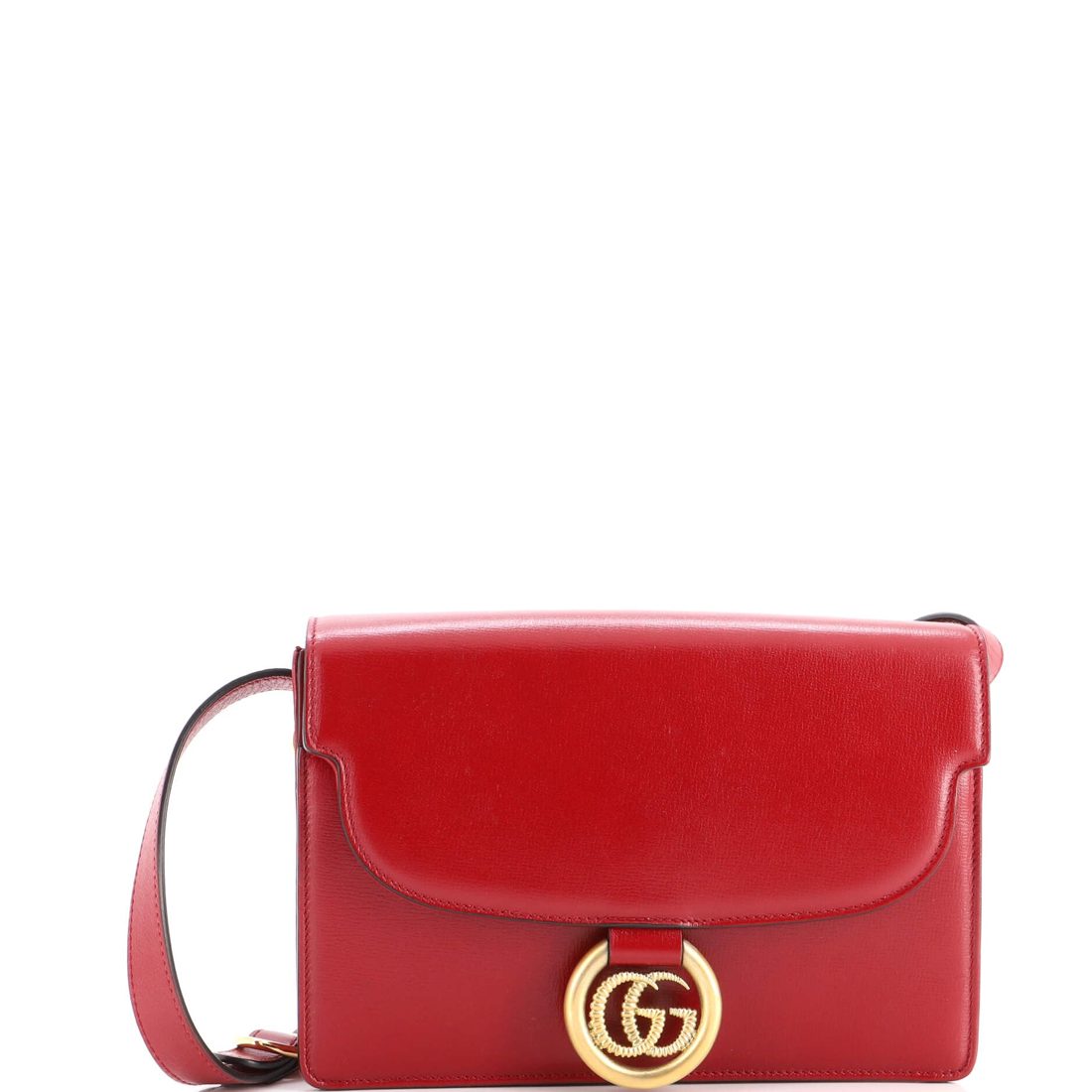 Gucci GG Ring Shoulder Bag Leather Small