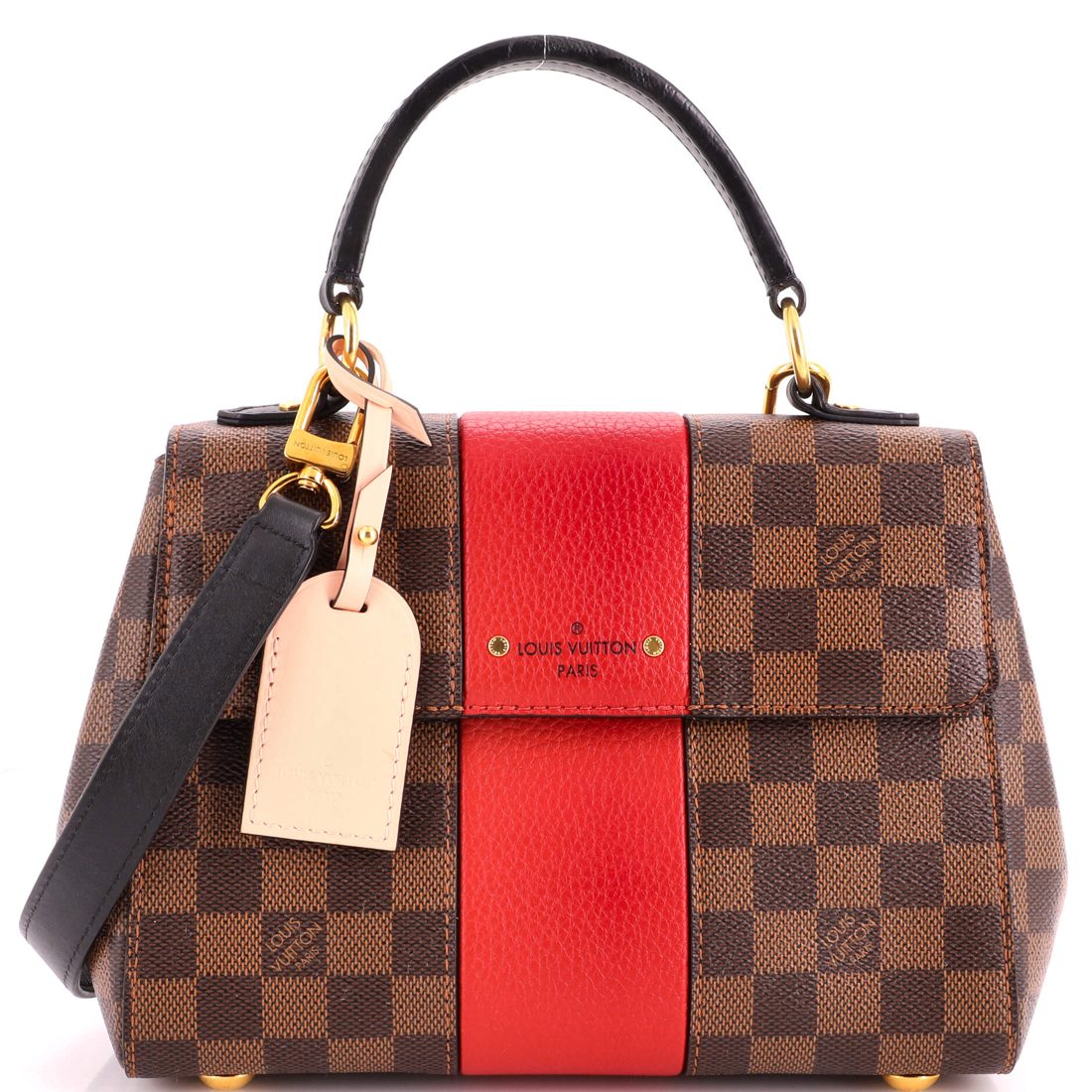 Louis Vuitton Bond Street Handbag Damier with Leather BB