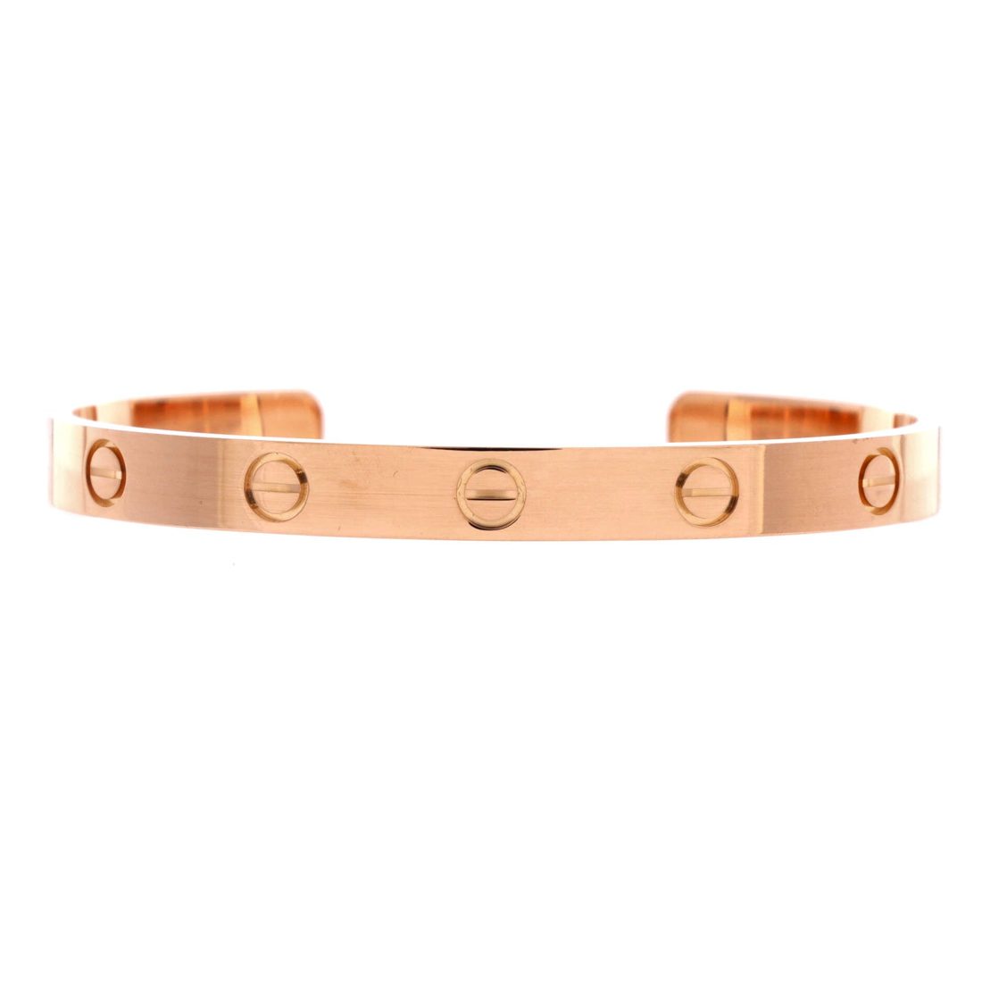 Cartier Love Cuff Bracelet 18K Rose Gold 