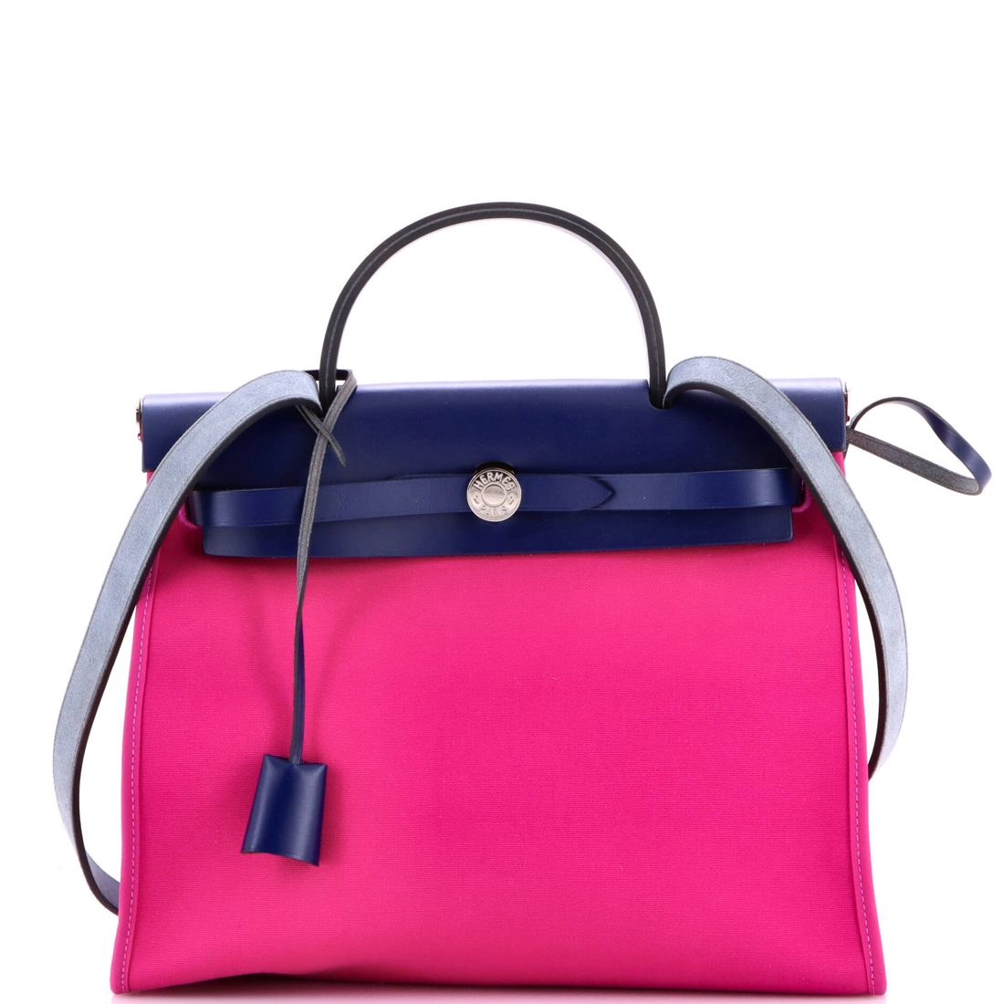 Hermes Herbag Zip Leather and Toile 31