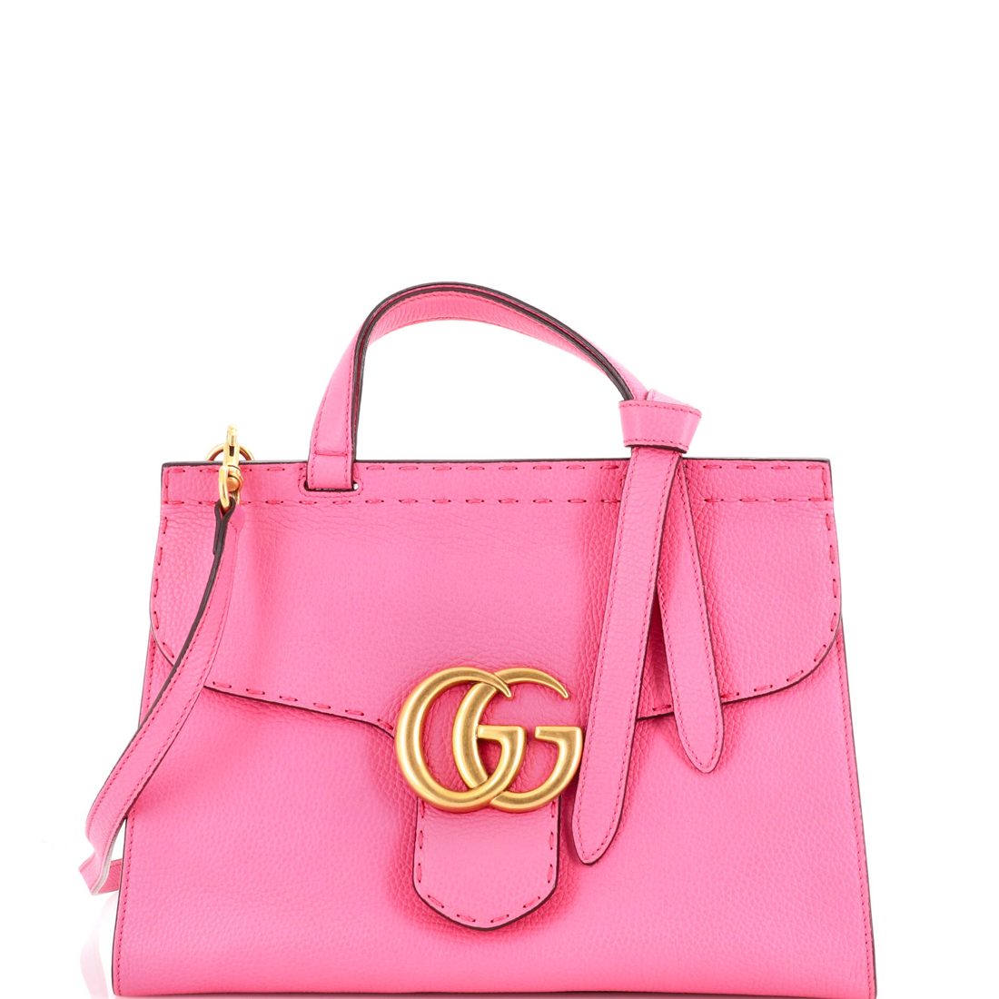 Gucci GG Marmont Top Handle Bag Leather Small