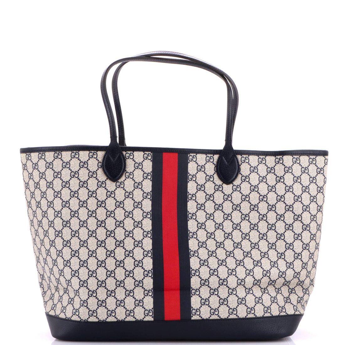 Gucci Ophidia Open Shopping Tote GG Coated Canvas Large