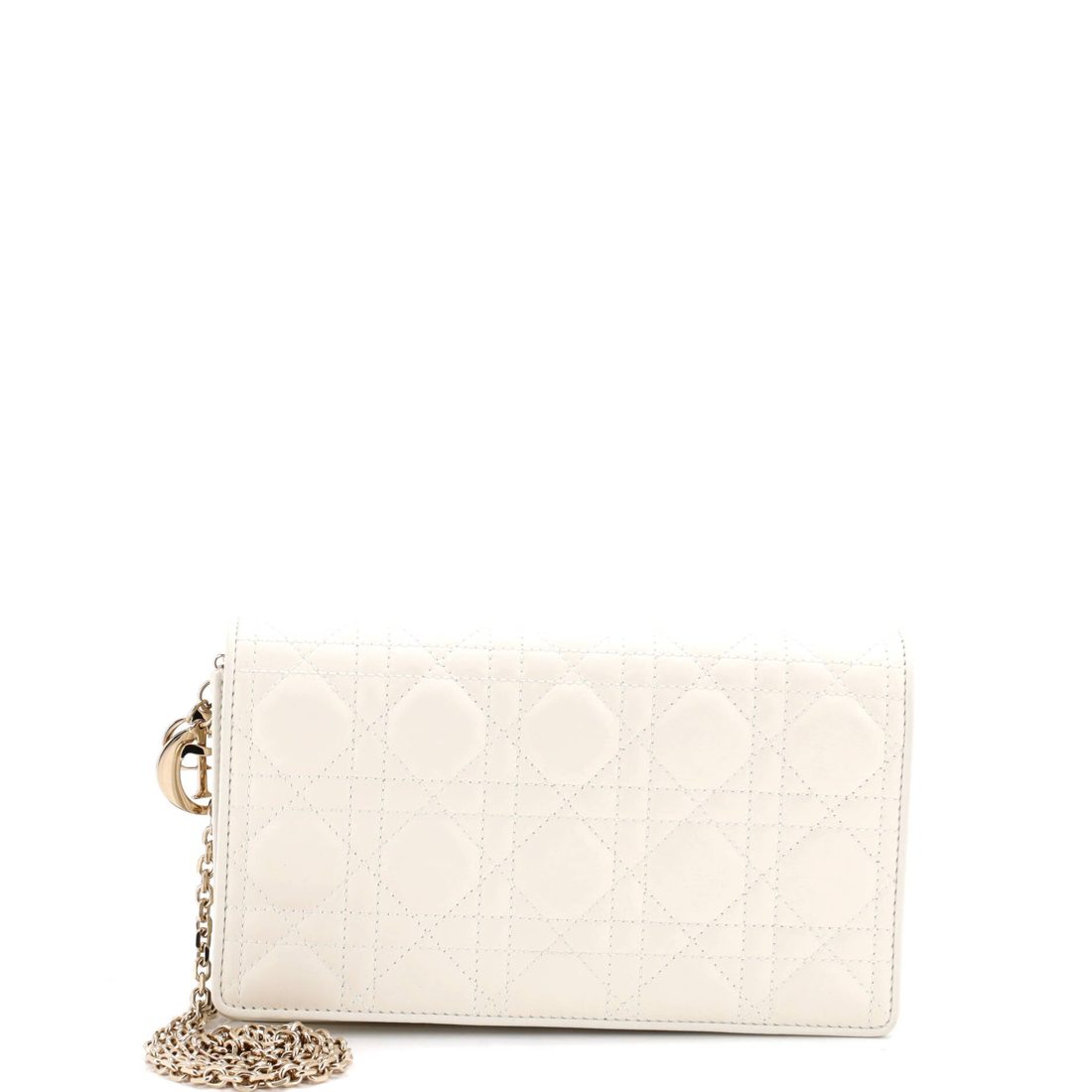 Christian Dior Lady Dior Chain Pouch Cannage Quilt Lambskin 