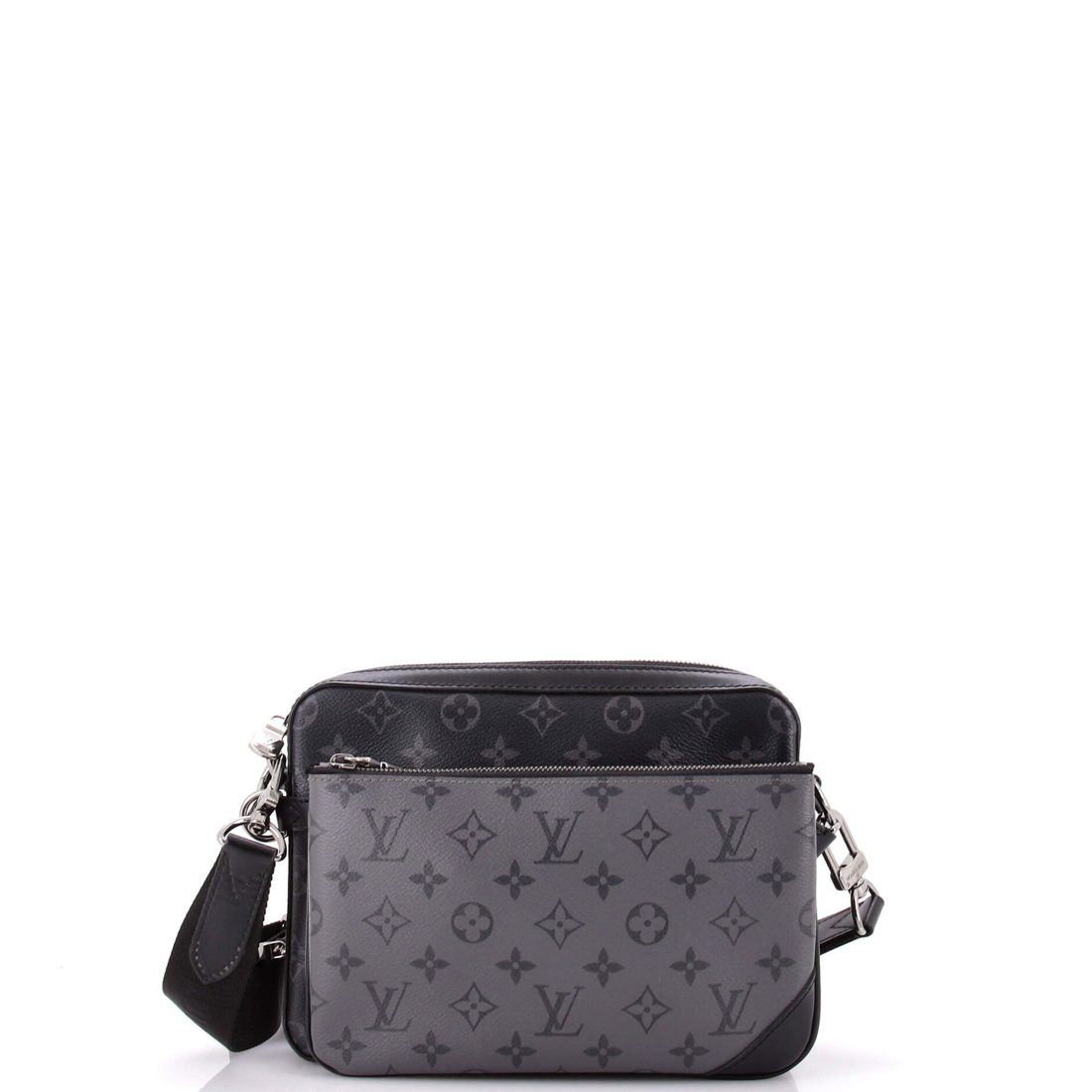 Louis Vuitton Trio Messenger Bag Reverse Monogram Eclipse Canvas 