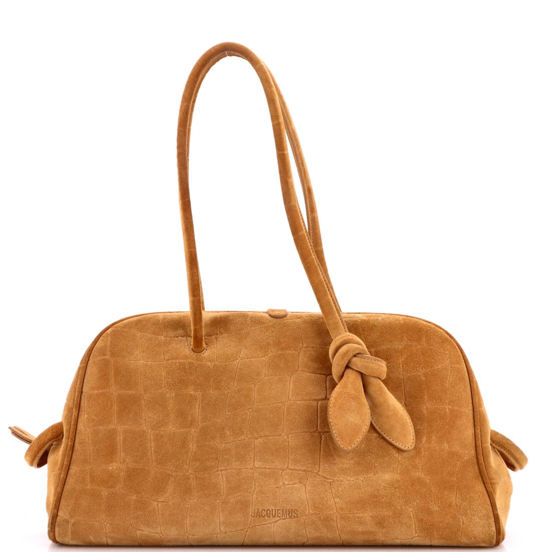 Jacquemus The Turismo Bag Crocodile Embossed Suede 