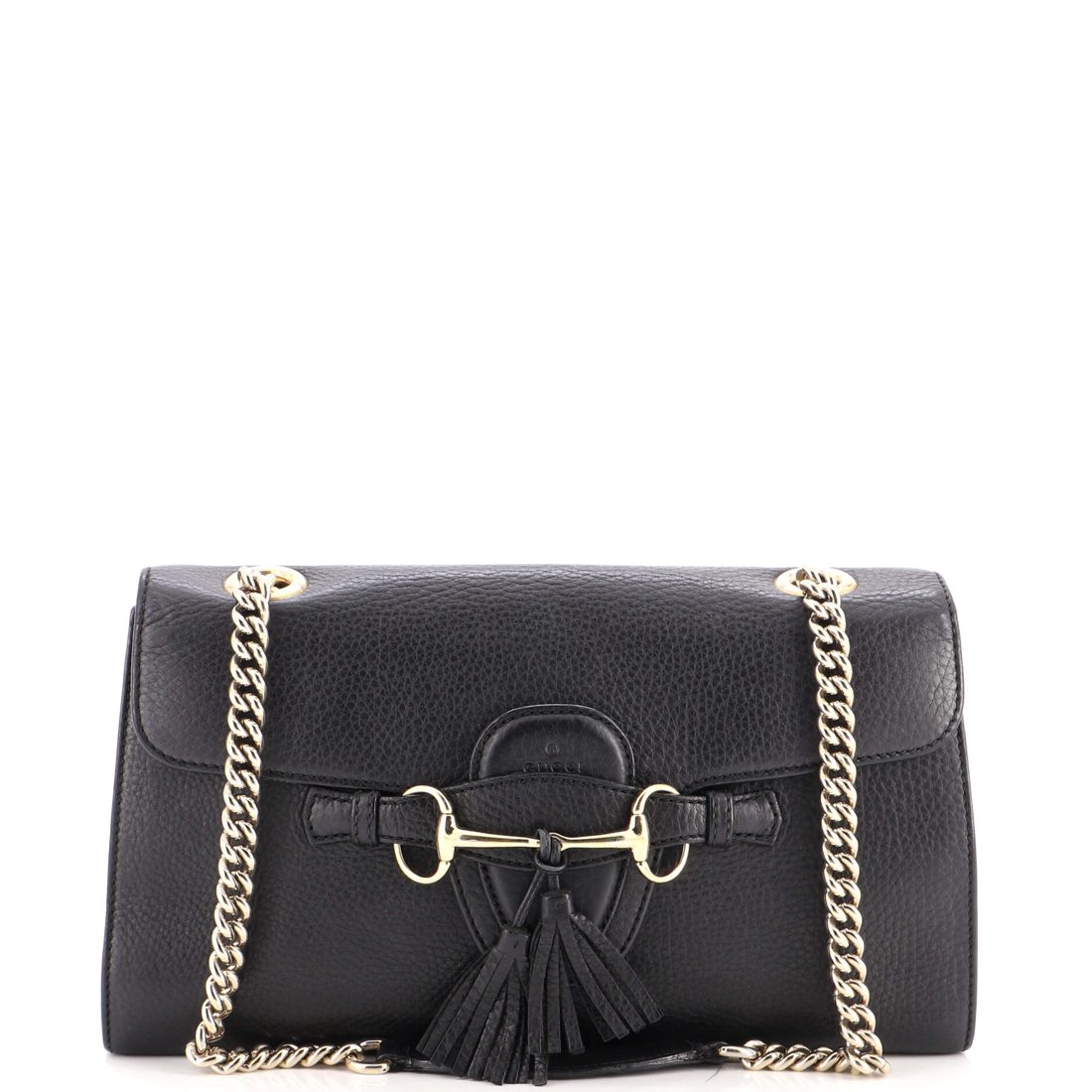 Gucci Emily Chain Flap Bag Leather Medium
