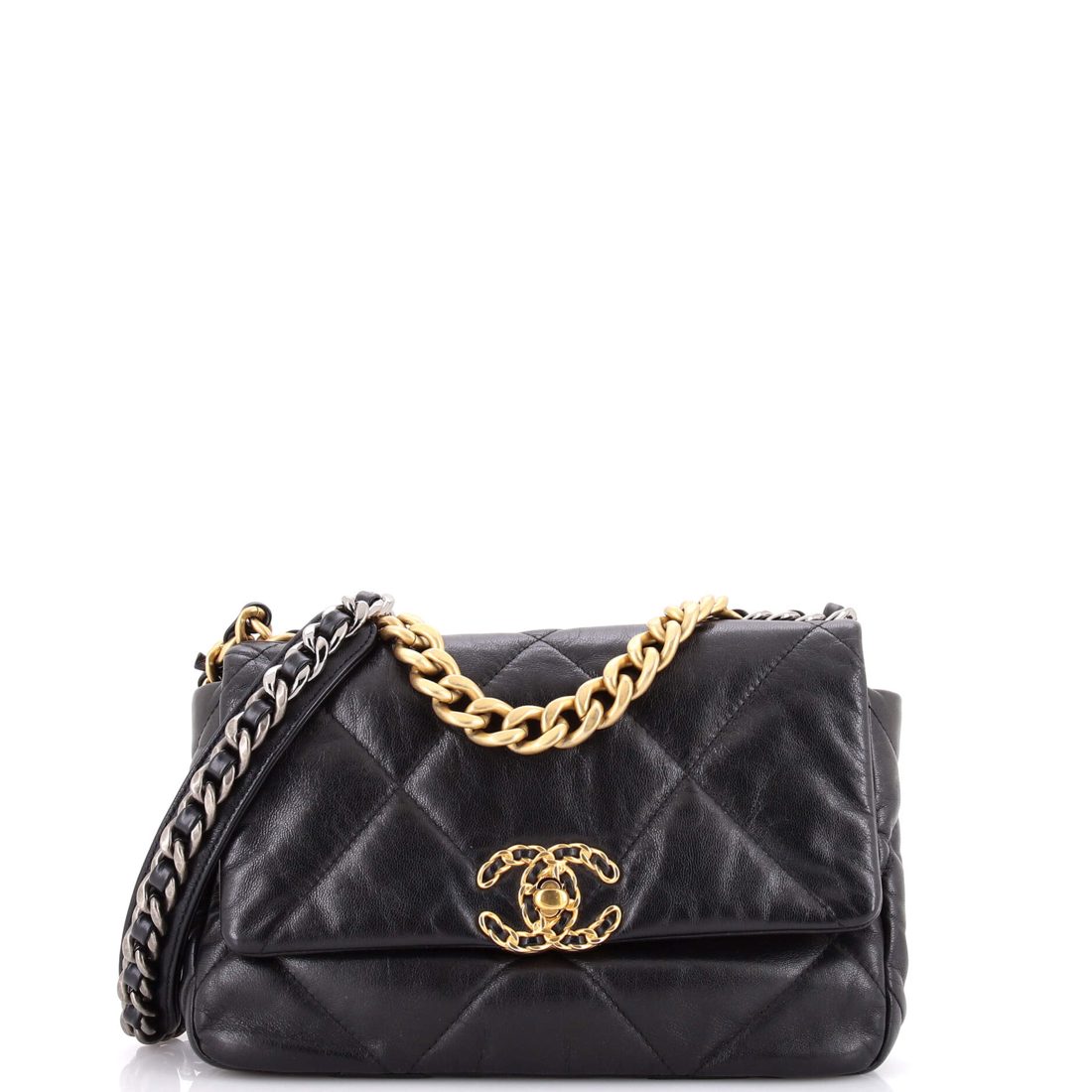 Chanel 19 Flap Bag Quilted Leather Medium