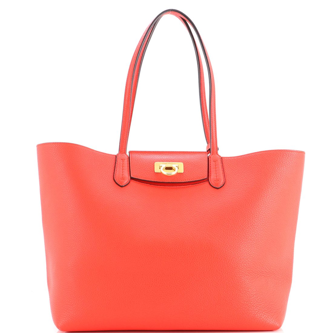 Salvatore Ferragamo Gancini Travel Tote Leather Medium