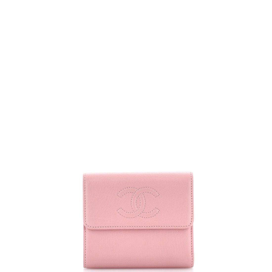 Chanel Timeless CC Flap Wallet Leather Compact