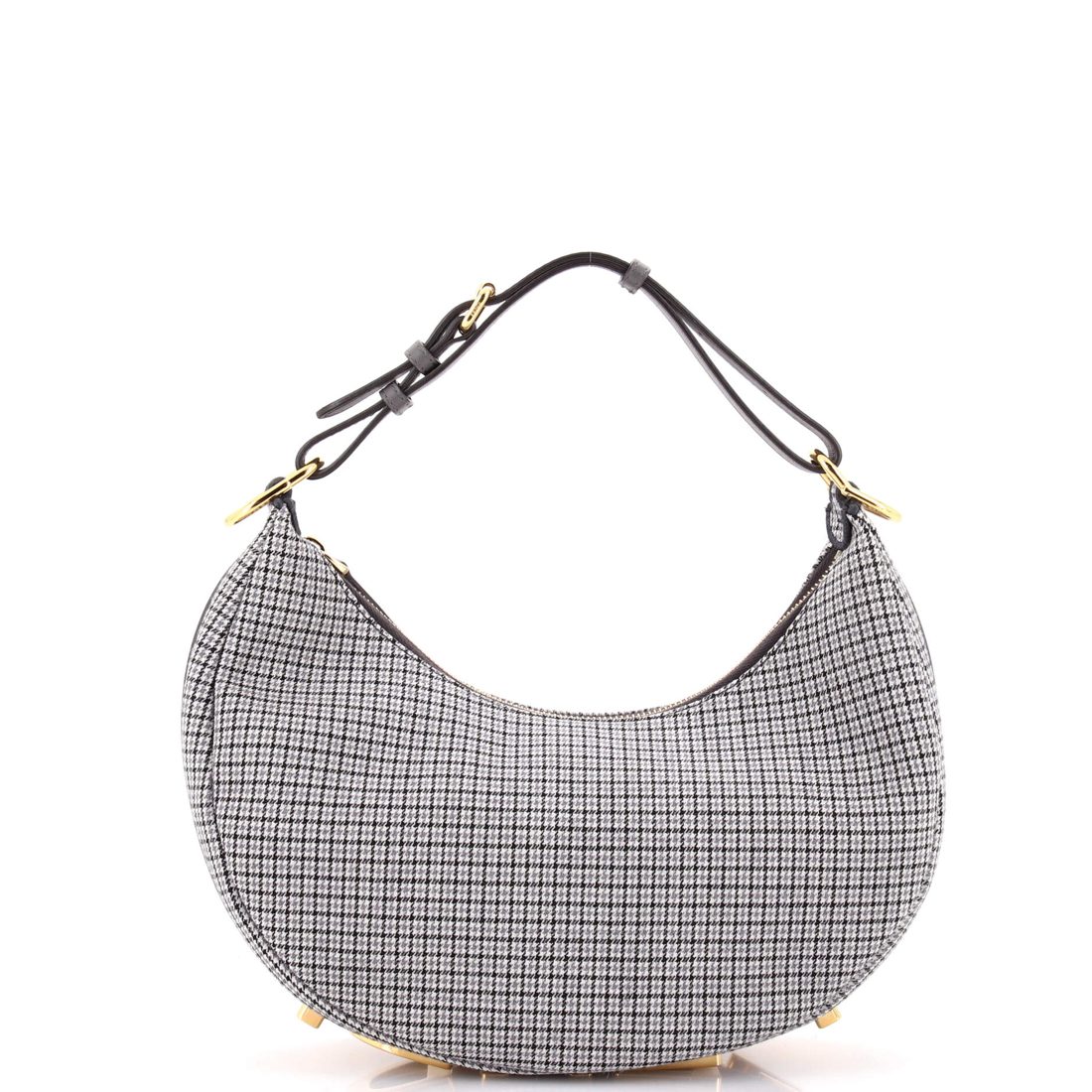 Fendi Fendigraphy Bag Houndstooth Wool Small
