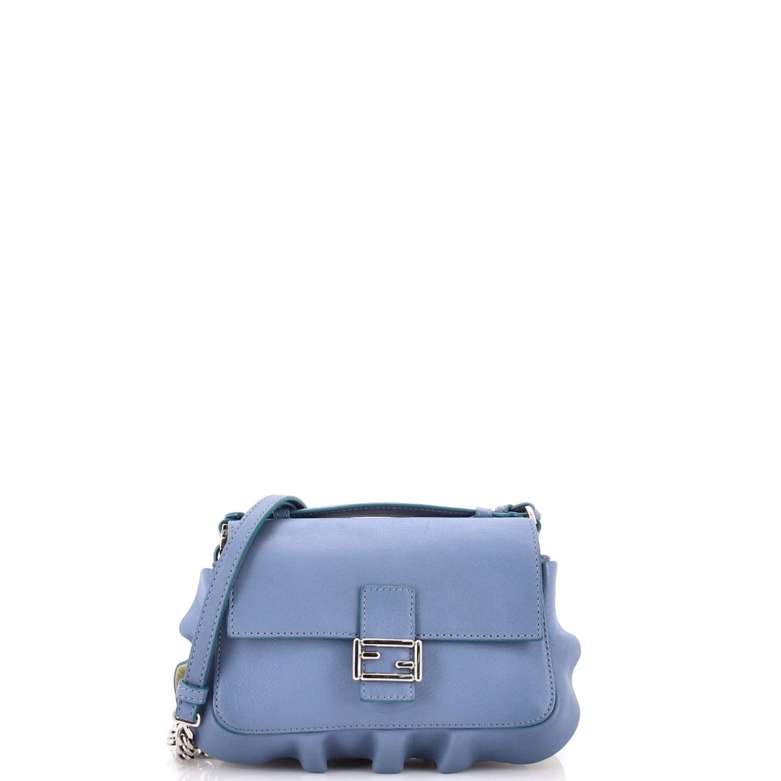 Fendi Wave Double Baguette Leather Micro