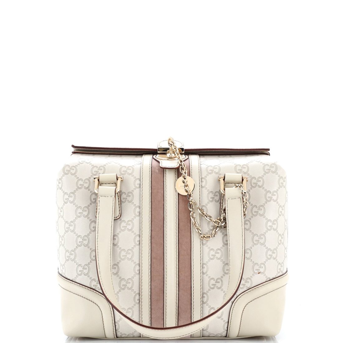 Gucci Treasure Boston Bag Guccissima Leather Small