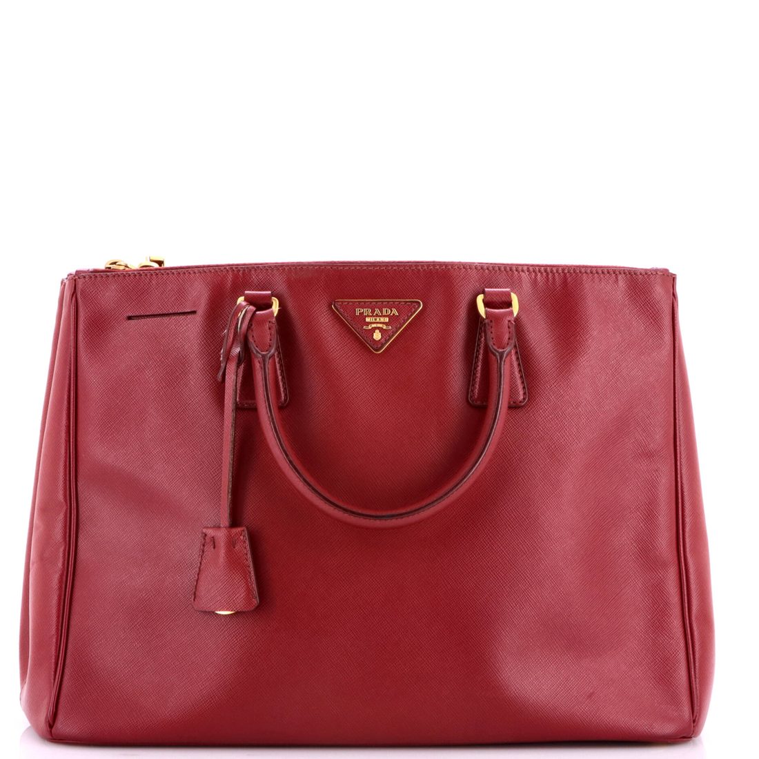Prada Double Zip Lux Tote Saffiano Leather Large