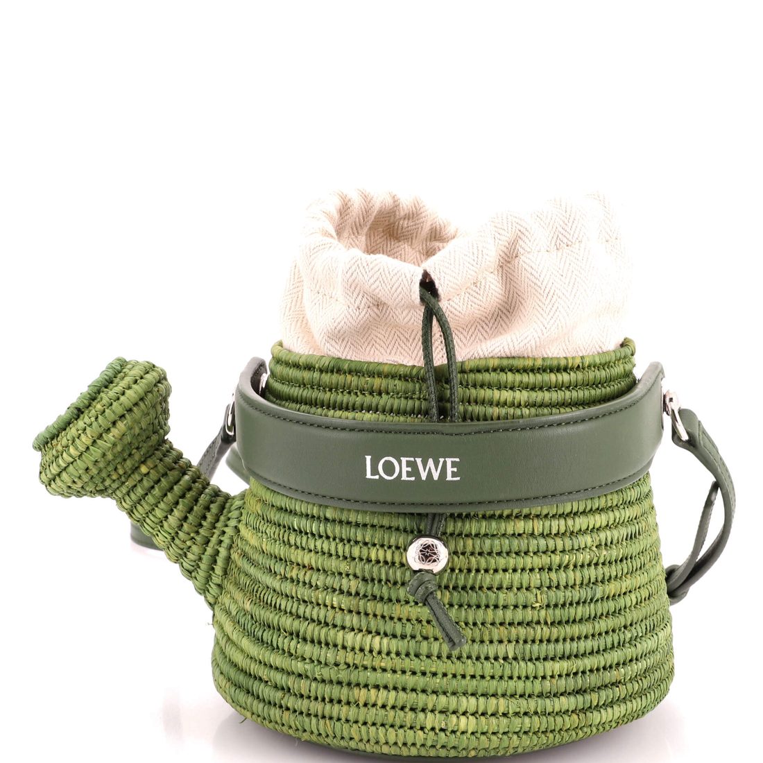 Loewe Watering Can Crossbody Bag Raffia 