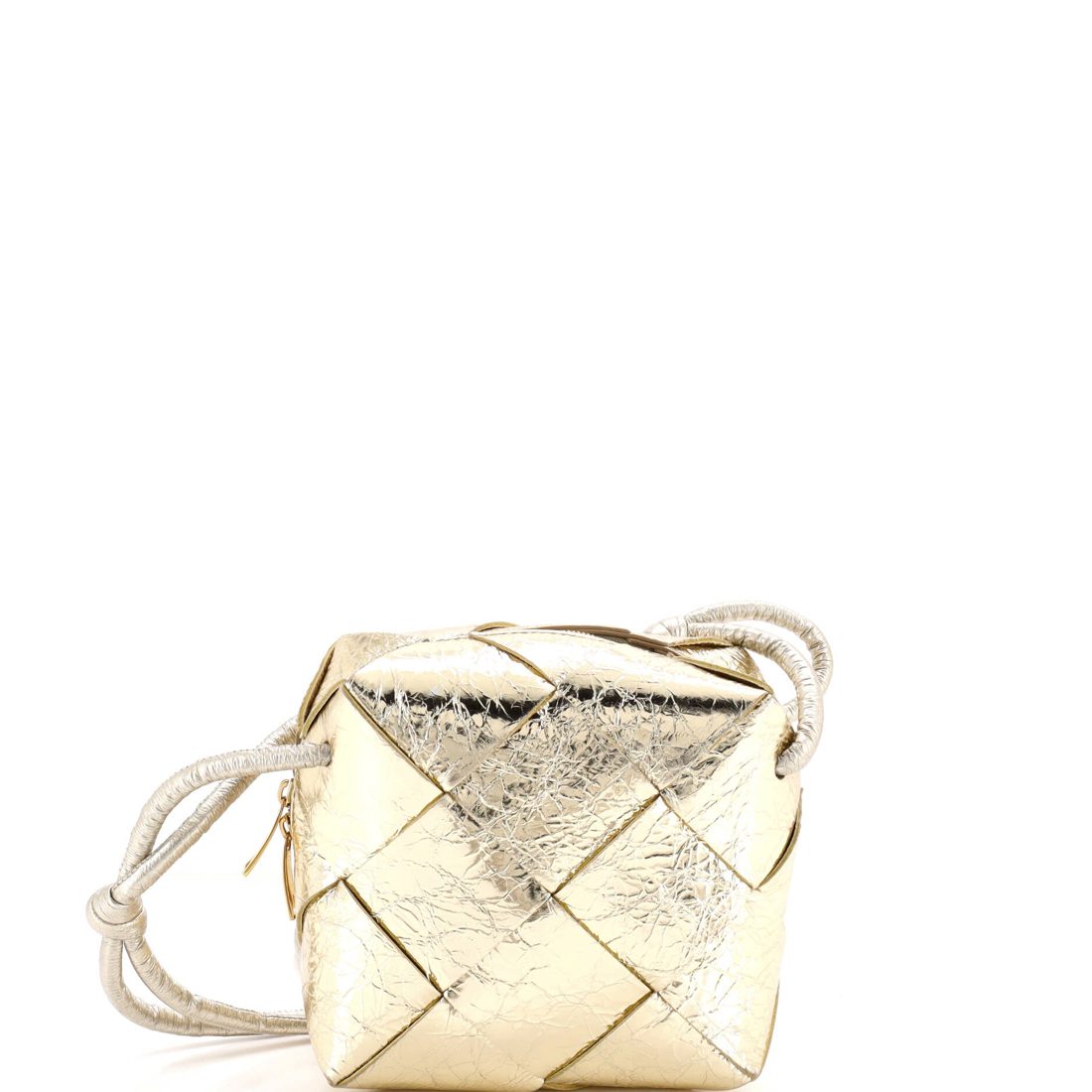 Bottega Veneta Cassette Camera Crossbody Bag Maxi Intrecciato Leather Mini