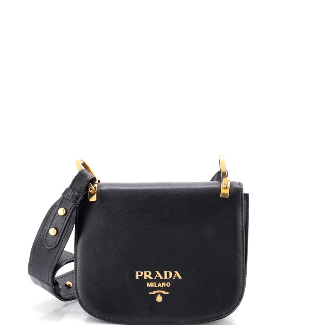 Prada Pionniere Saddle Crossbody Bag City Calfskin Small