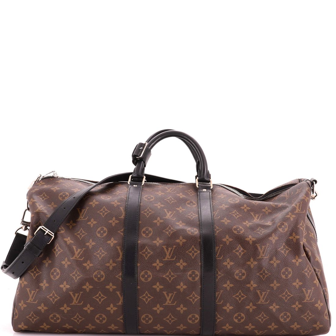 Louis Vuitton Keepall Bandouliere Bag Macassar Monogram Canvas 55