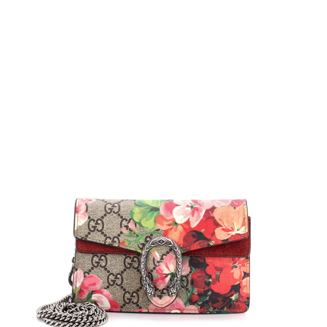 Gucci Dionysus Bag Blooms Print GG Coated Canvas Super Mini