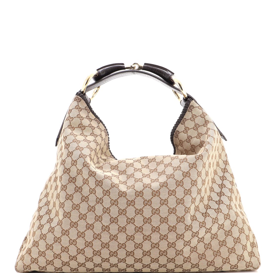 Gucci Horsebit Hobo GG Canvas Large