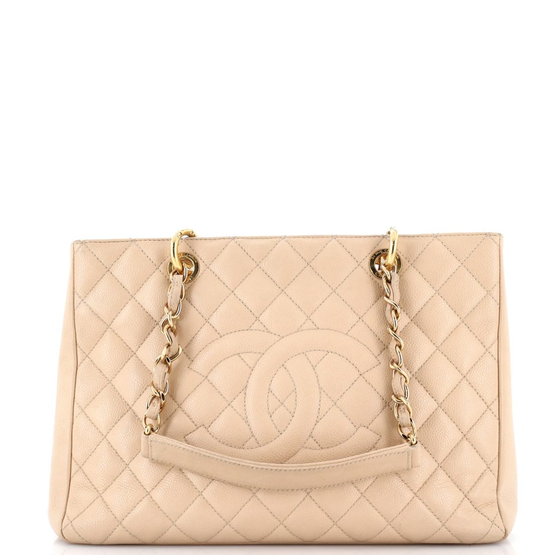 Chanel Grand Shopping Tote Quilted Caviar 