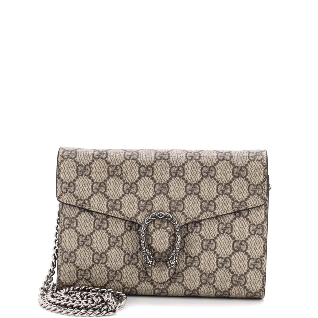 Gucci Dionysus Chain Wallet GG Coated Canvas Small
