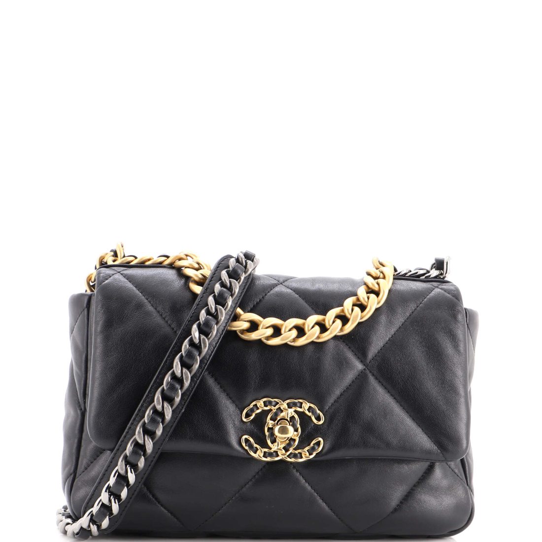 Chanel 19 Flap Bag Quilted Leather Medium