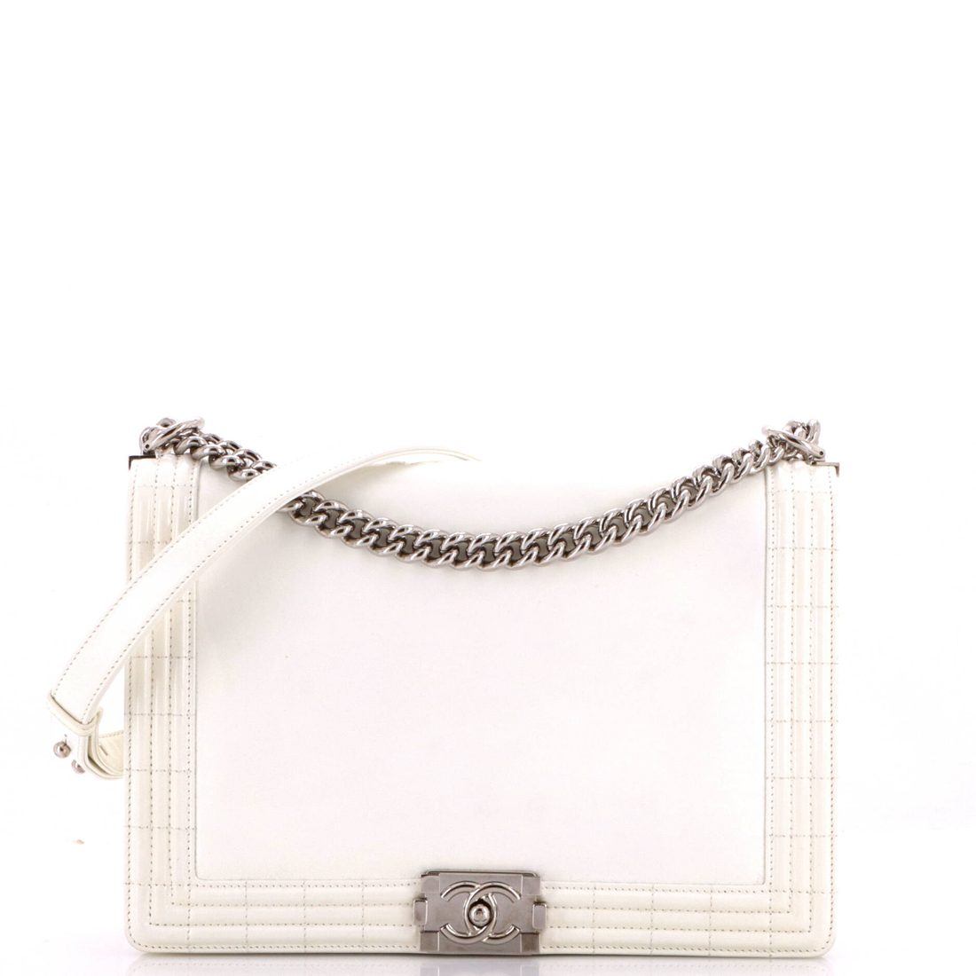 Chanel Reverso Boy Flap Bag Glazed Calfskin Large