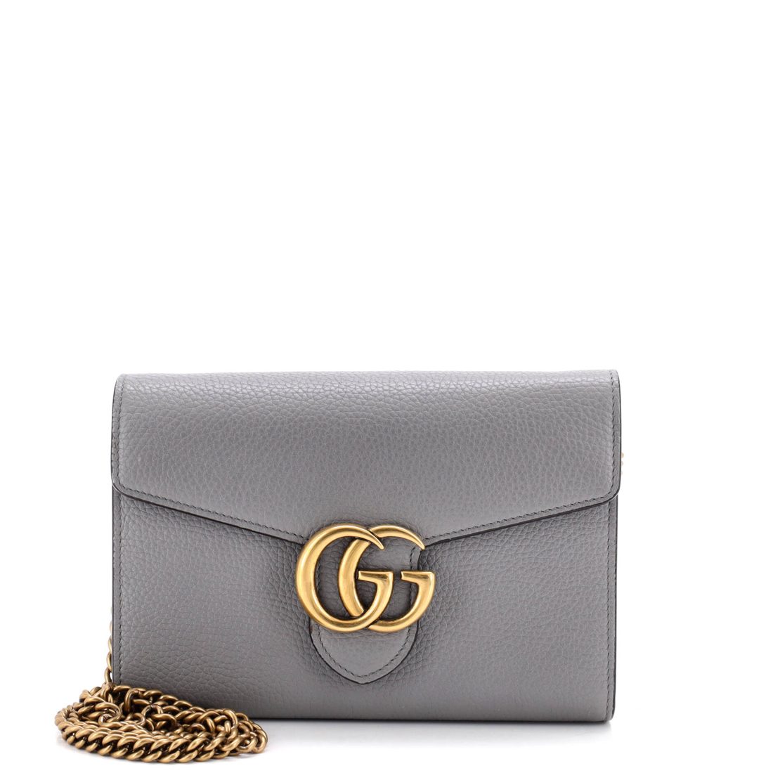 Gucci GG Marmont Chain Wallet Leather Mini