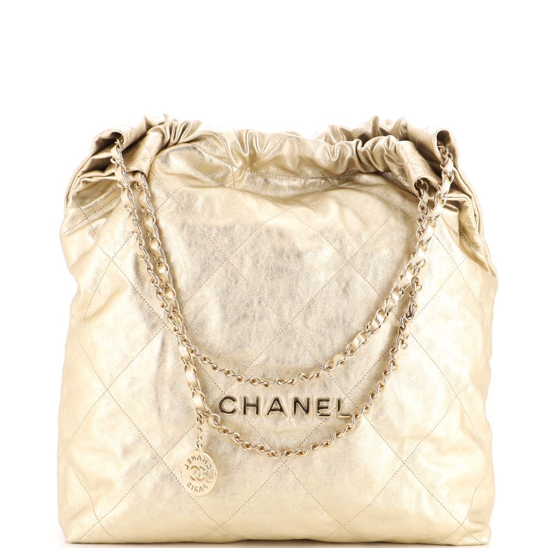 Chanel 22 Chain Hobo Quilted Calfskin Medium