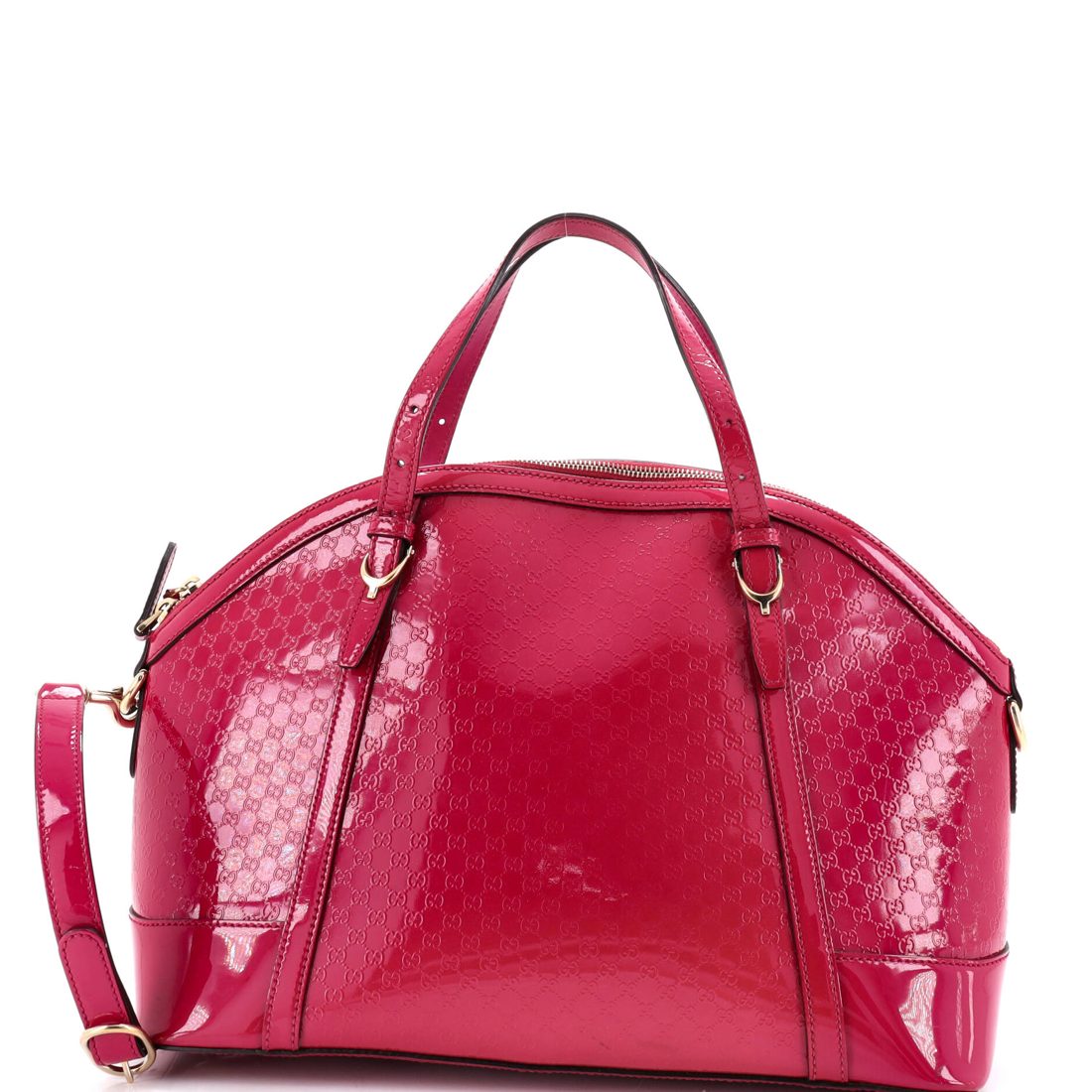 Gucci Nice Top Handle Bag Microguccissima Patent Medium