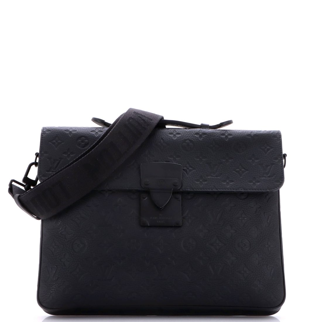 Louis Vuitton S Lock Briefcase Monogram Taurillon Leather 
