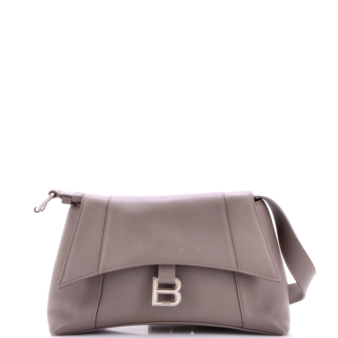 Balenciaga Downtown Soft Hourglass Shoulder Bag Leather Small