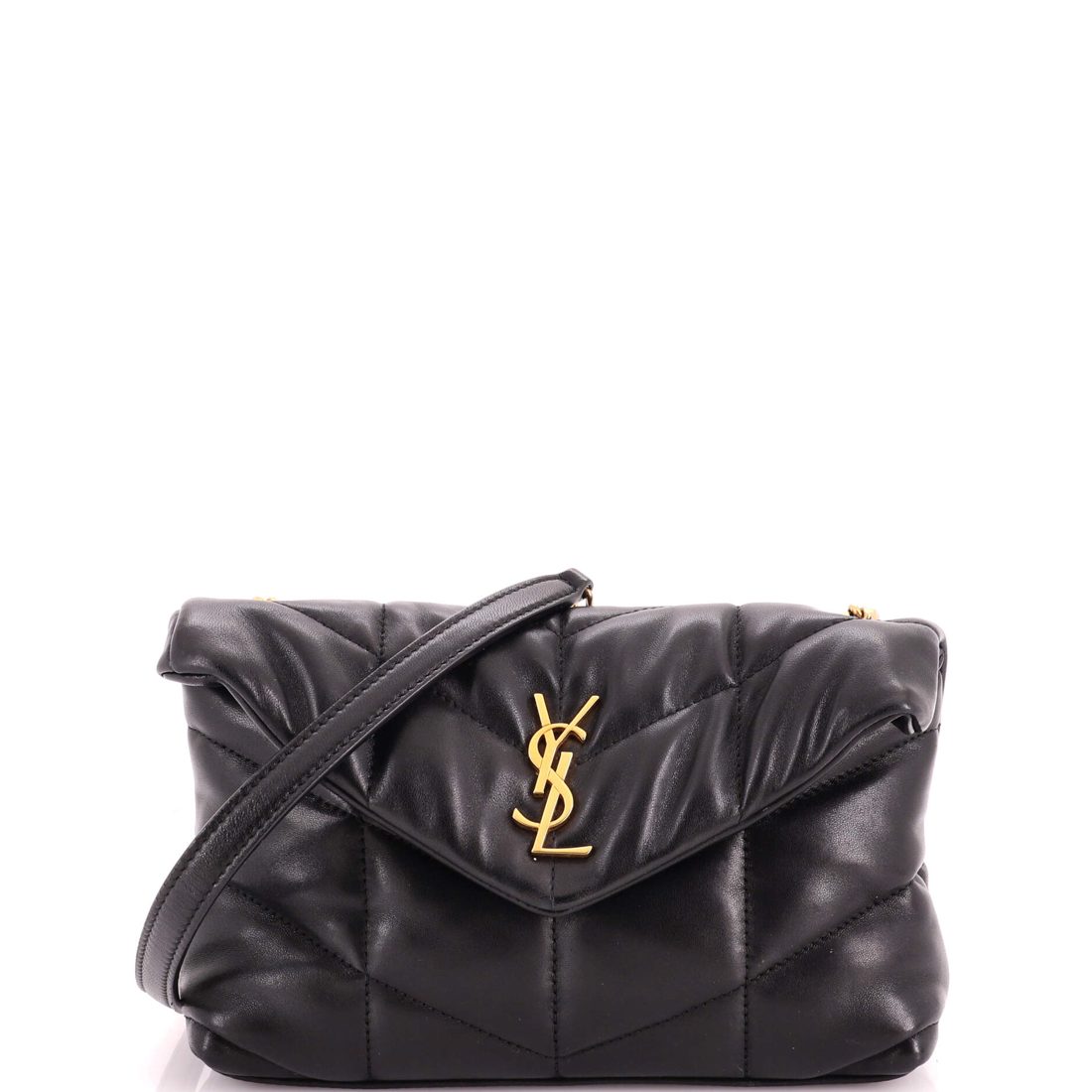 Saint Laurent Loulou Puffer Shoulder Bag Quilted Leather Mini