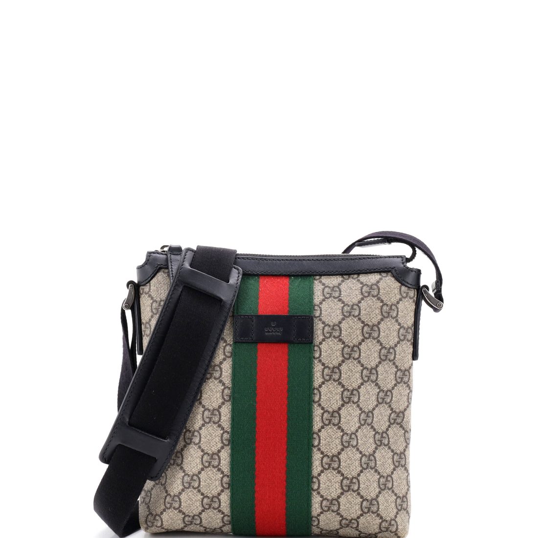 Gucci Web Messenger Bag GG Coated Canvas Small