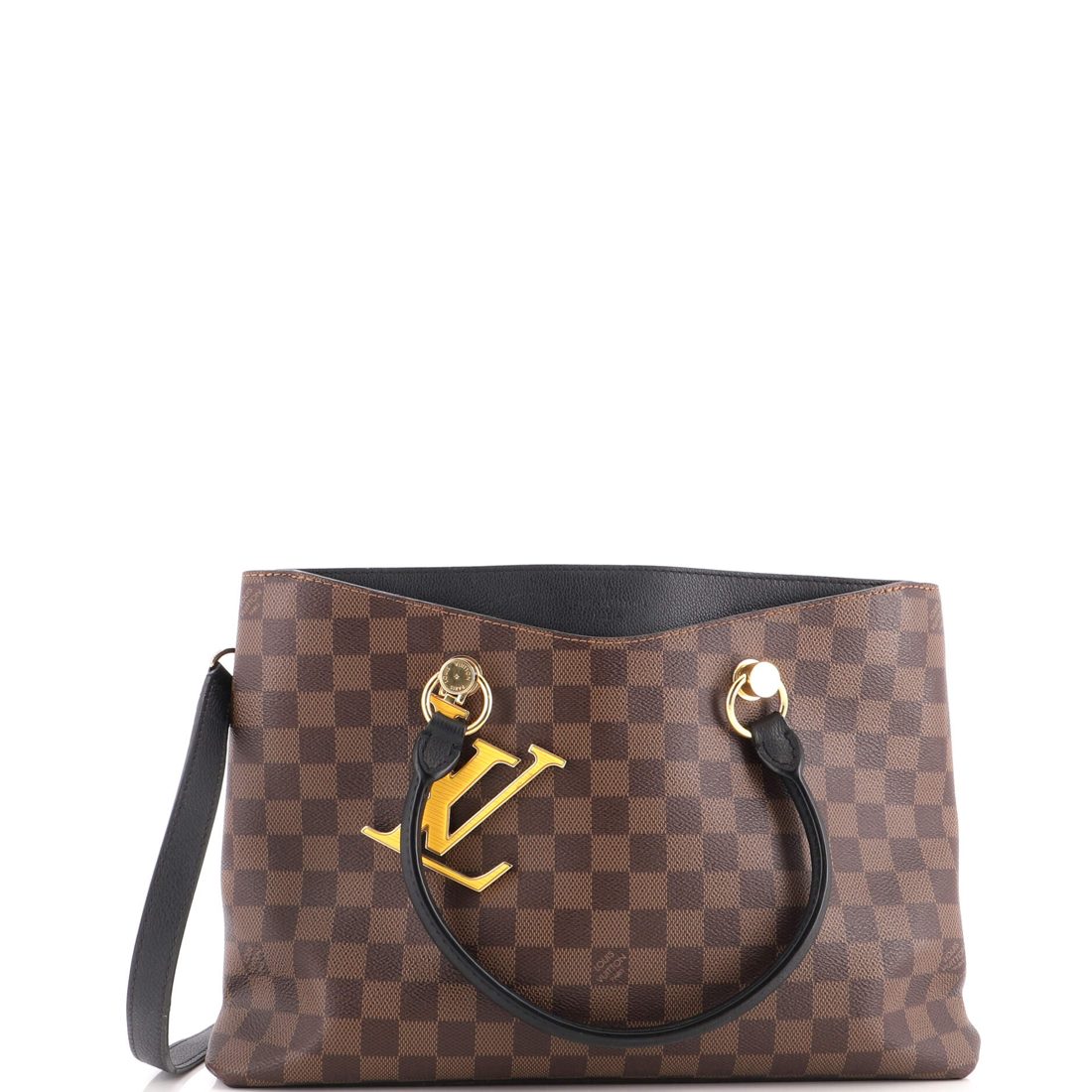 Louis Vuitton LV Riverside Handbag Damier with Leather 