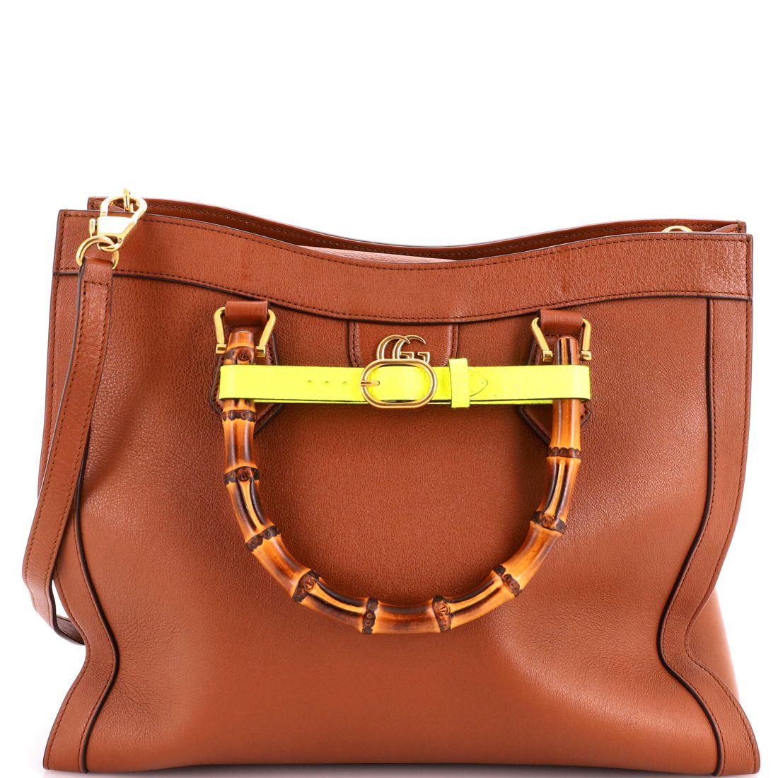 Gucci Diana NM Bamboo Handle Tote Leather Medium