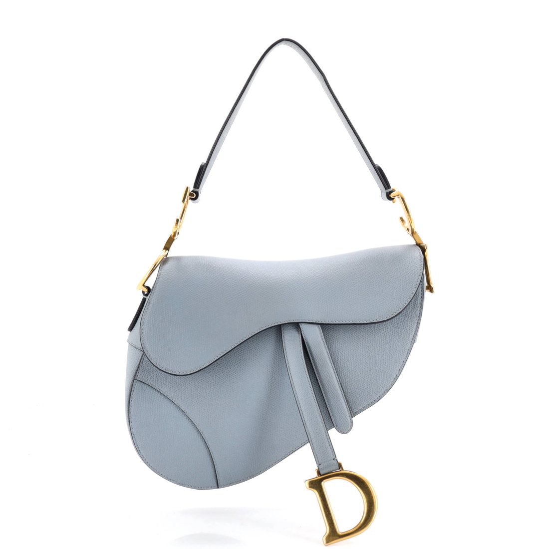 Christian Dior Saddle Handbag Leather Medium
