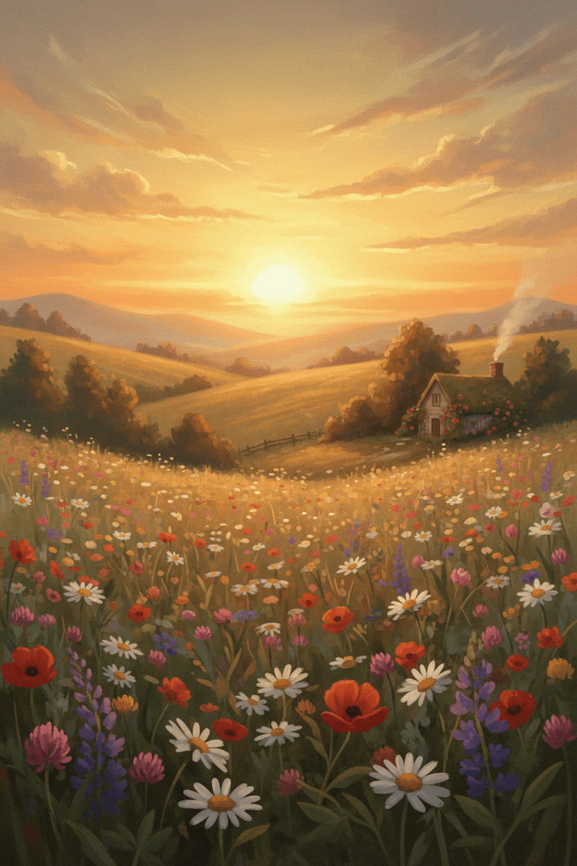 Digital Garden Art Collection: Dreamy Botanical Prints for Nature Lovers view 2