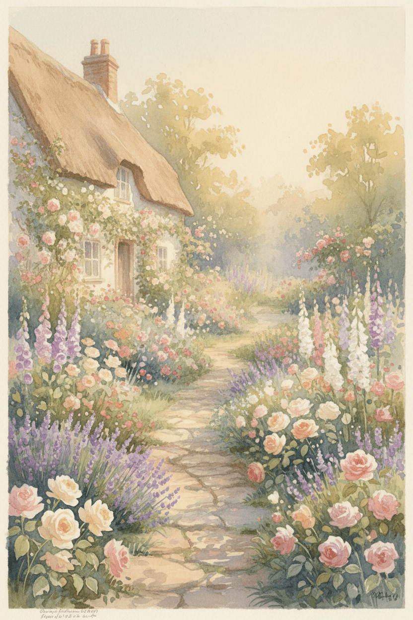 Digital Garden Art Collection: Dreamy Botanical Prints for Nature Lovers view 3