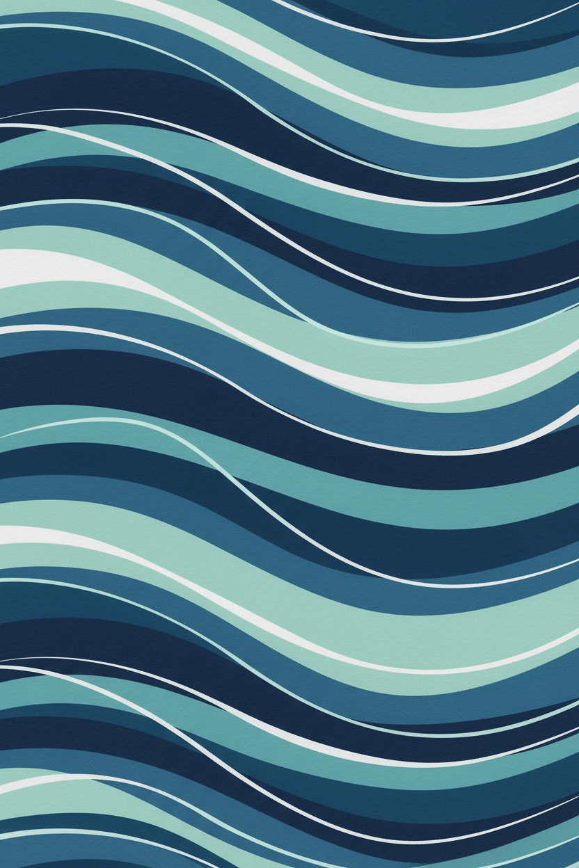 Abstract Wave Art Print | Ocean-Inspired Digital Download | Serene Ripple Artwork for Home Decor