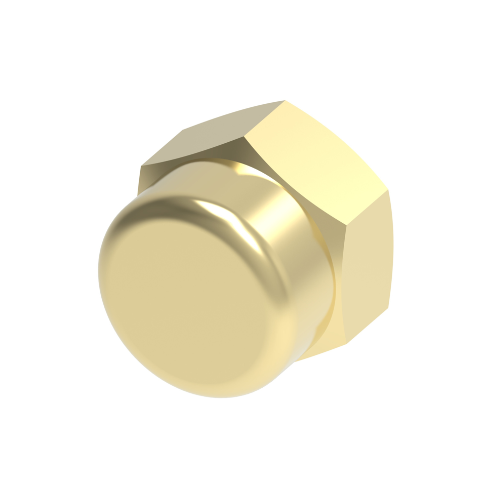 Brass pipe cap