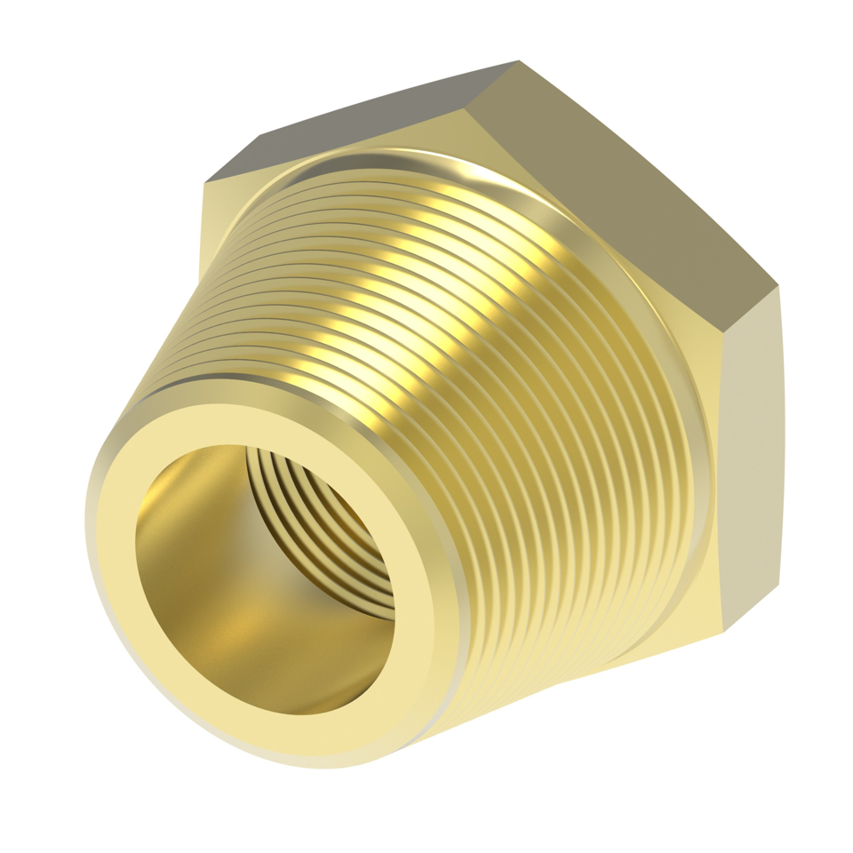 Brass pipe bushing