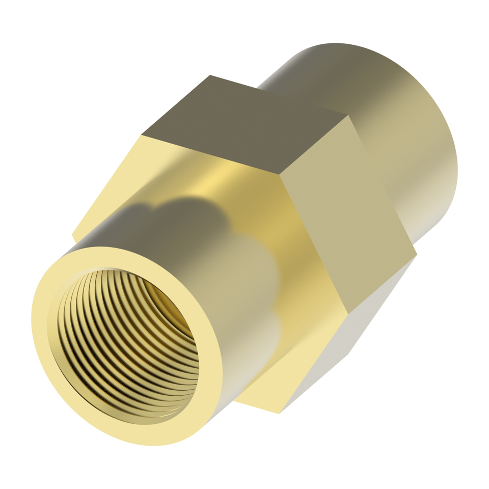 Weatherhead brass union fitting