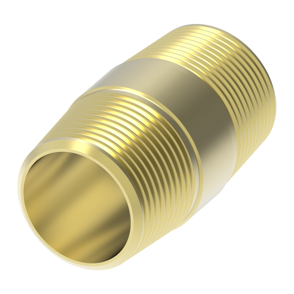 Brass pipe close nipple