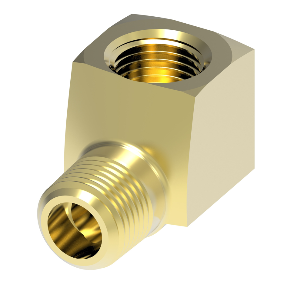 Brass street elbow